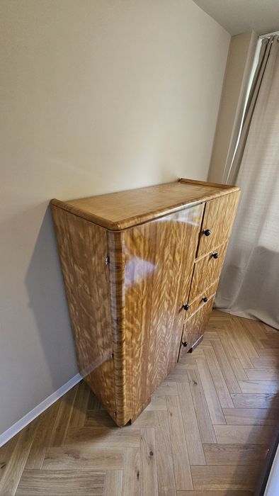 Komoda vintage art deco lite drewno