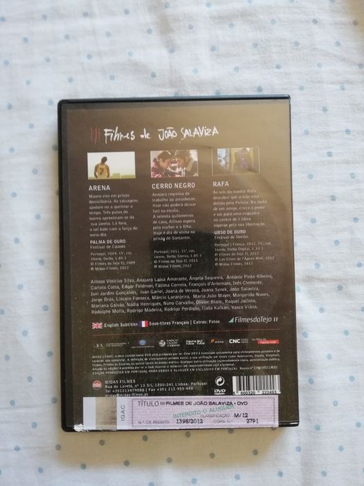 "3 Filmes de João Salaviza" em dvd (portes grátis)