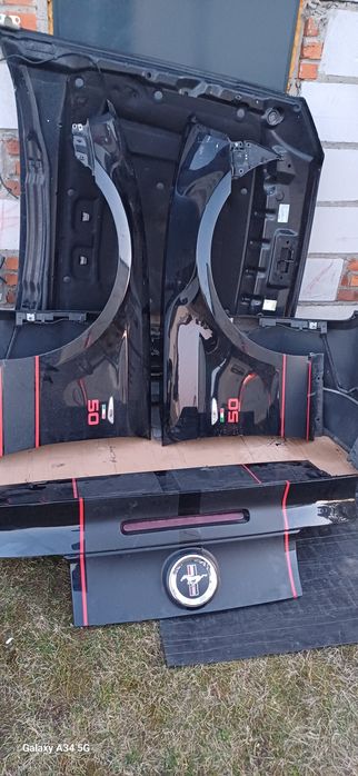 Błotnik zderzak chłodnice klapa bagażnika ford mustang 2013r 2014r