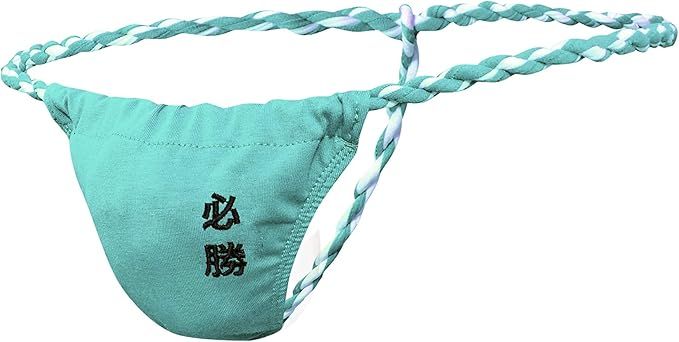 Męskie bawełniane stringi z ozdobnym sznurkiem model Sumo - XL