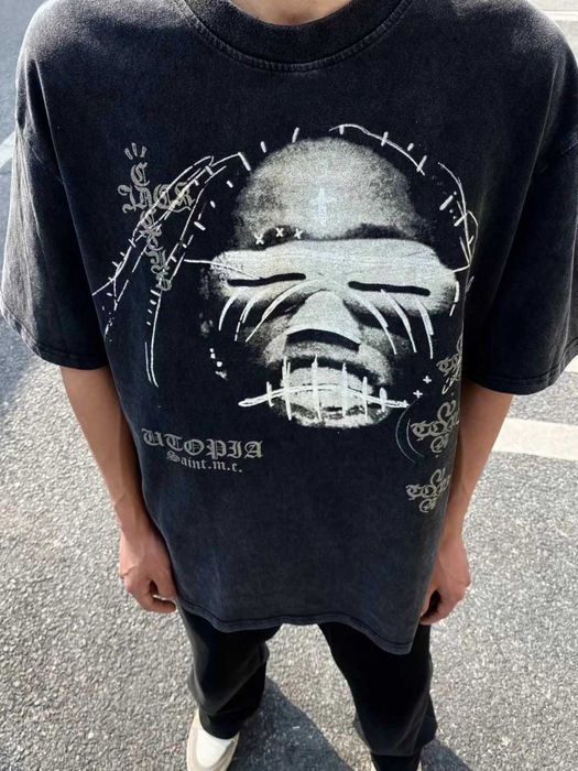 Футболка Travis Scott utopia трэвис скотт утопия оверсайз