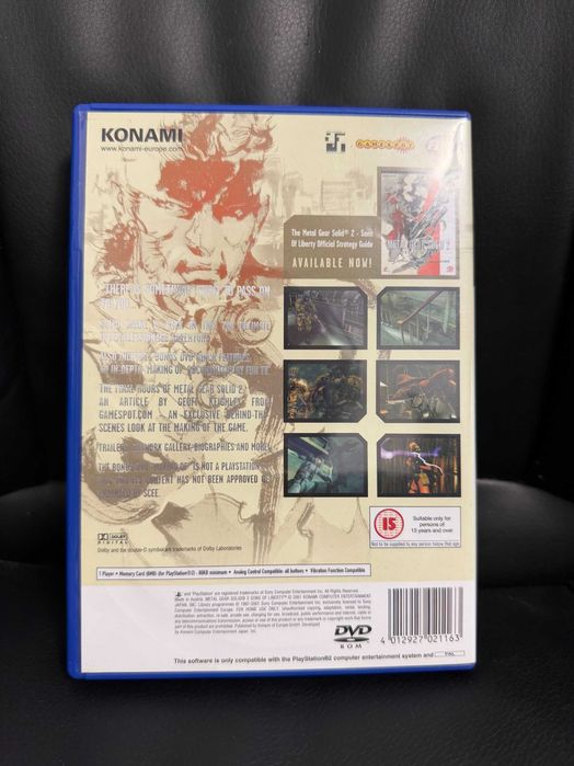 Гра Sony PlayStation 2 Metal Gear Solid 2: Sons of Liberty Ліцензія
