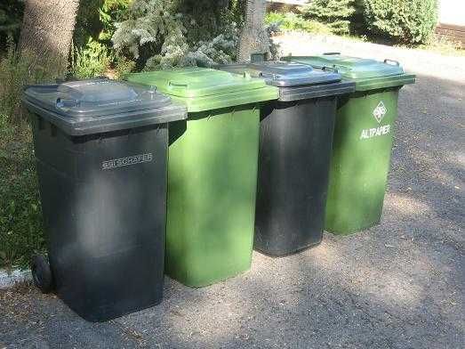Uszkodzony pojemnik na odpady 240l  kosz na śmieci kontener niemiecki kosz na śmieci kontener kosze na śmieci pojemnik na śmieci kosz na odpady