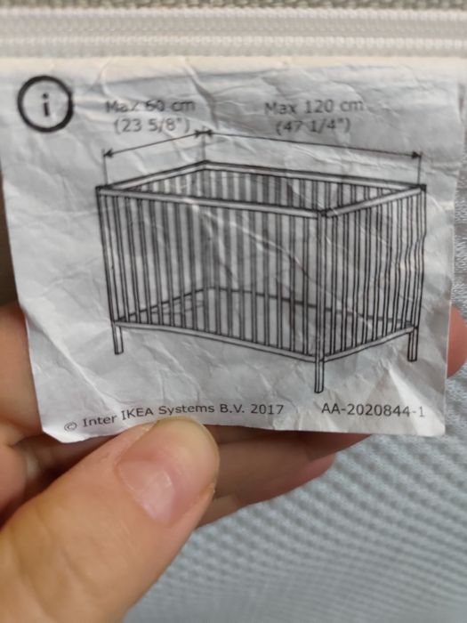 Materac do łóżeczka 120x60 ikea