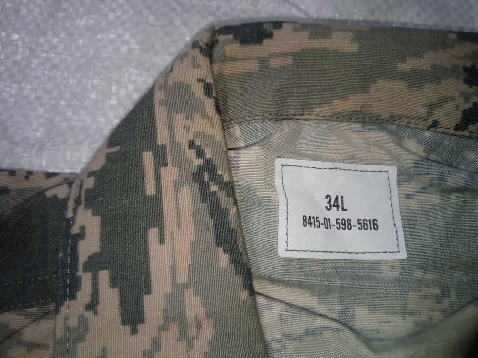 Военный китель армии США камуфляж ABU размер 34L оригинал USA