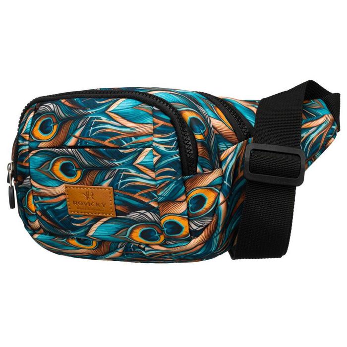 torebka damska na pas z wyrazistym wzorem - rovicky