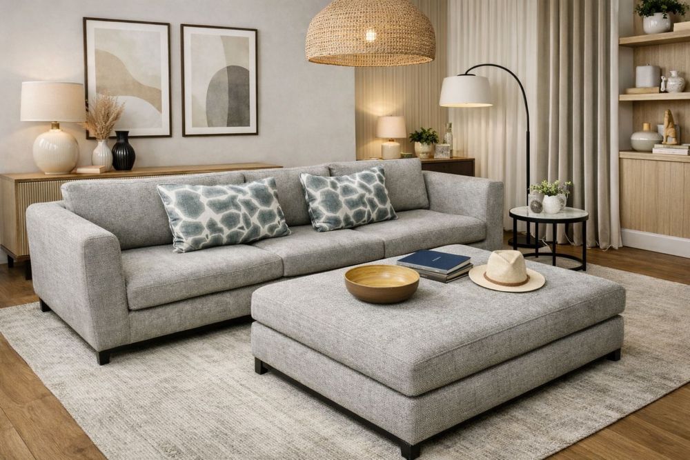 Sofá Mónaco c/ tecido chenil