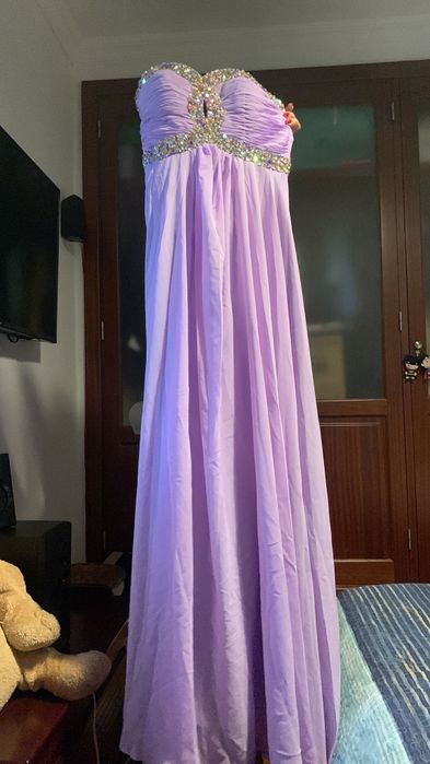 Vestido Novo Passagem de Ano, Finalistas, Casamento (Pedras Reais)