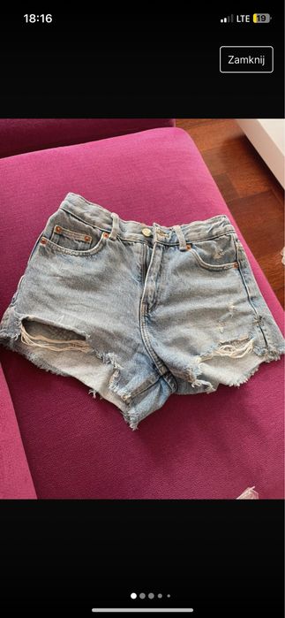 Super spodenki jeansowe Zara dziewczece r134/9