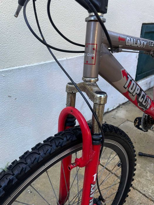 Bicicleta BTT Dupla Suspensão Alumínio 7005 - Travões de Disco - Aro 26