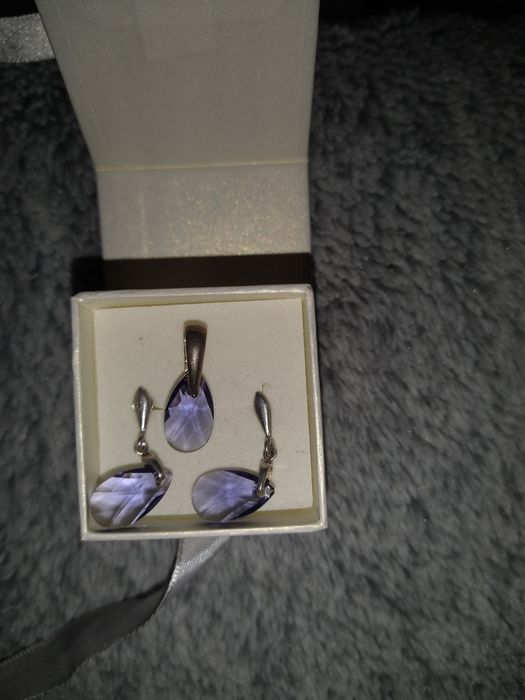 Komplet biżuterii srebrnej