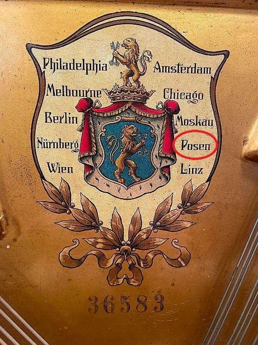 Piękne pianino Ed. Seiler
