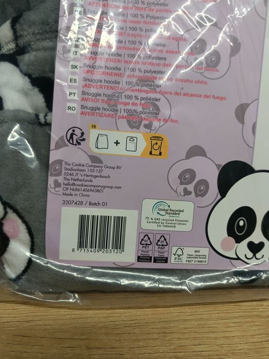 Przytulna piżama dziecięca dziewczęca koala  116/128 ciepła