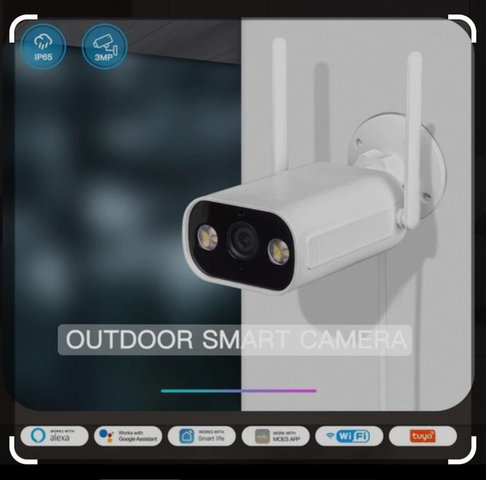 Camera de video vigilância Wi-Fi Tuya APP