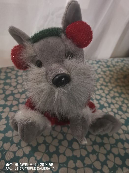 Cão do natal com música