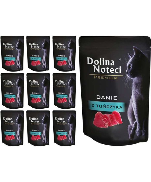 Mokra karma dla kota. Dolina Noteci z Tuńczykiem 10x85g