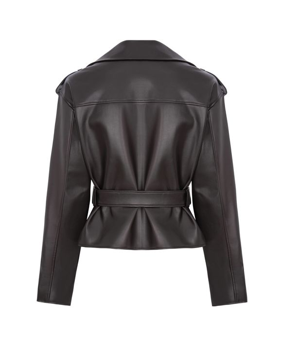 Косуха куртка шоколадного цвета, xs, s, m, l, xl,  фурнитура YKK