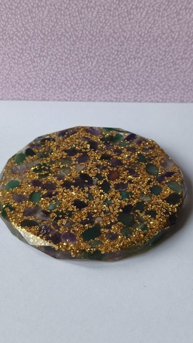 Podkładka podstawka pod wodę na prezent kamienie szlachetne.