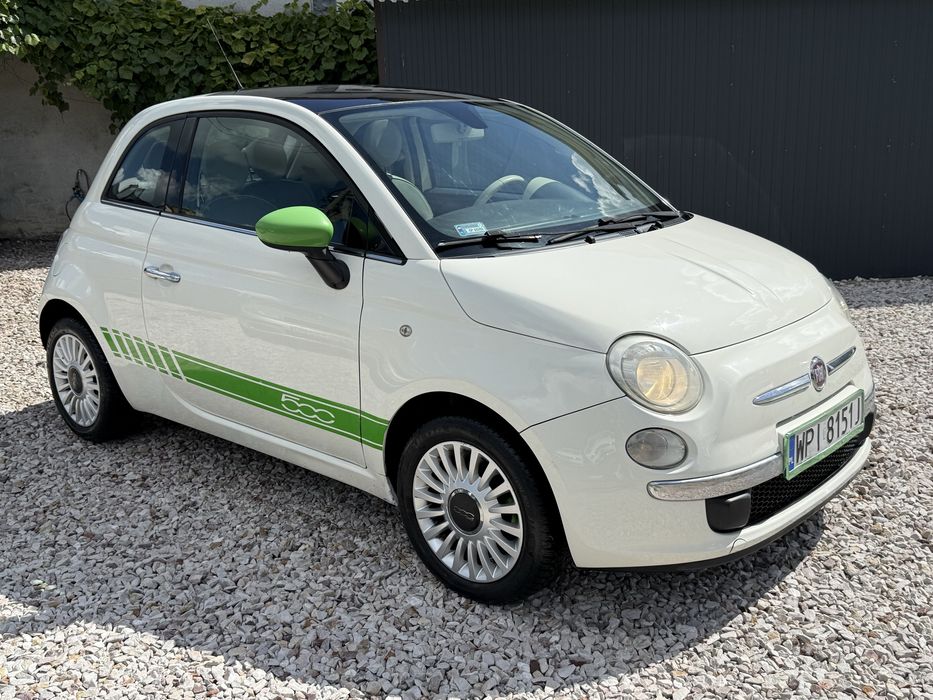 Fiat 500 1.2 Benzyna + LPG | 2008 | 249tys km | City | Panorama |Faktura VAT