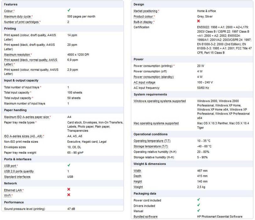 Impressora HP Deskjet 2360