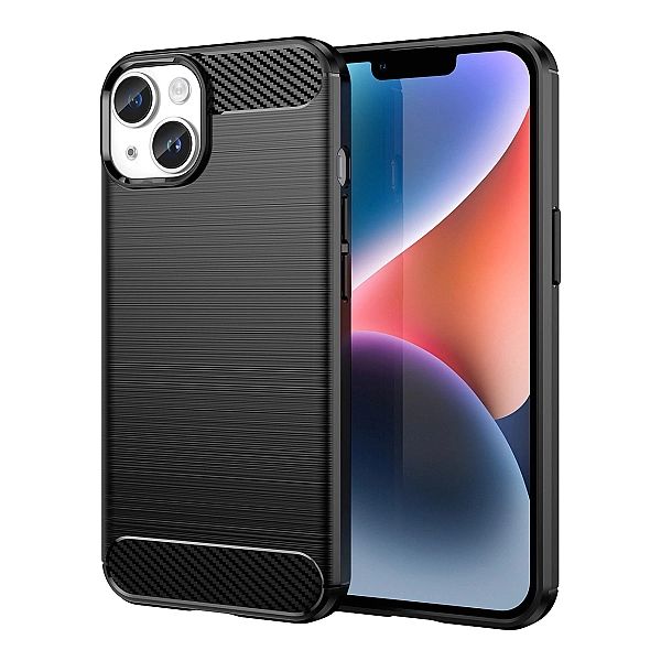 Carbon Case etui iPhone 14 Plus elastyczny żelowy pokrowiec na tył ple