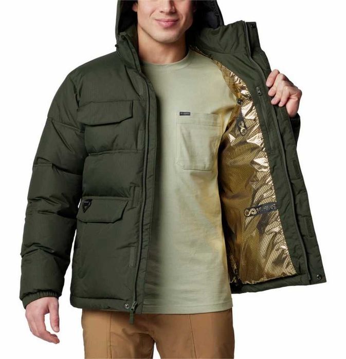 Чоловіча зимова куртка-пуховик Columbia Landroamer™ Puffer Jacket (Dark Stone / Olive Green
