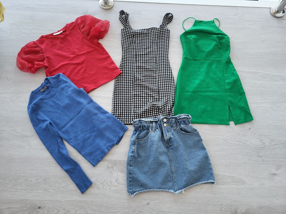 Paka zestaw ubrań kobieta r.xs boohoo h&m primark