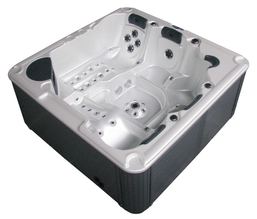 Jacuzi ogrodowe SPA Balboa 220×220×92 cm Akryl. Pokrywa i schody