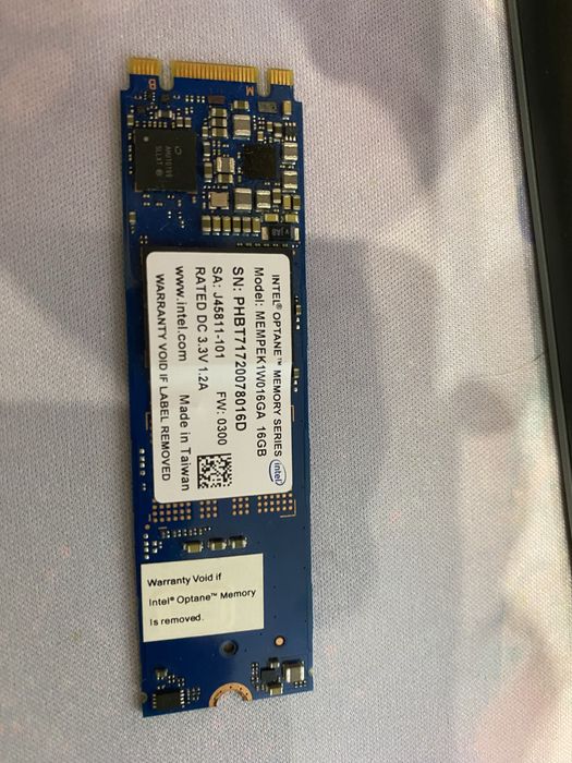 Intel Optane Memory MEMPEK1W016GA