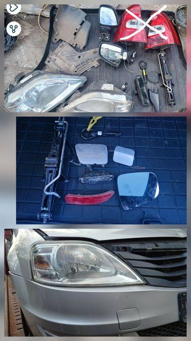 Зеркало фара рено дачия логан RENAULT DACIA LOGAN  заглушка