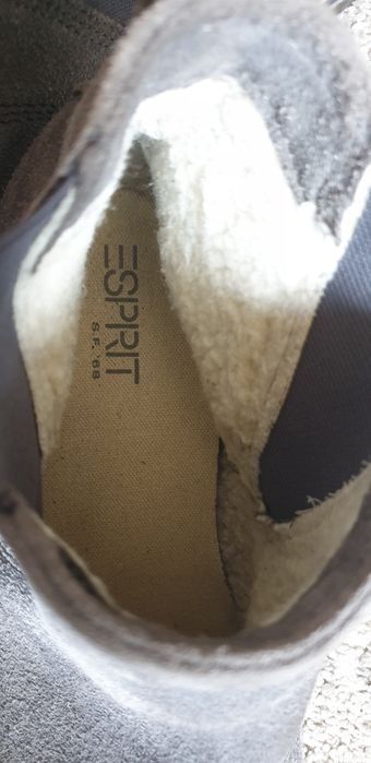 Sztyblety botki polbuty zamsz Esprit