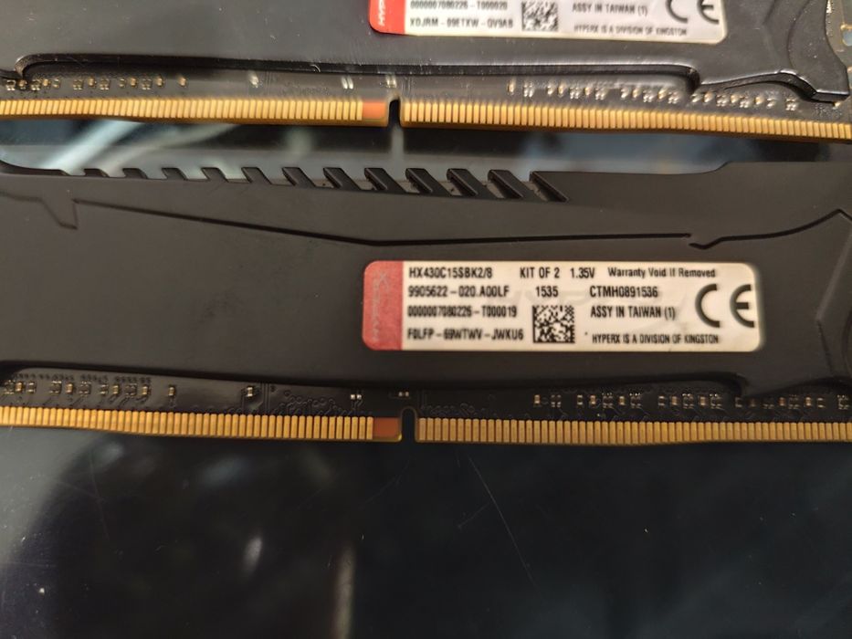 ОЗУ DDR4 Kingston 8gb  ( kit 2*4) 3000mhz
