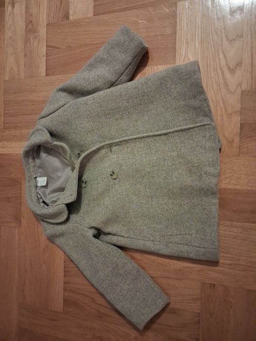 Płaszcz z dodatkiem wełny H&M, płaszcz dziecięcy
