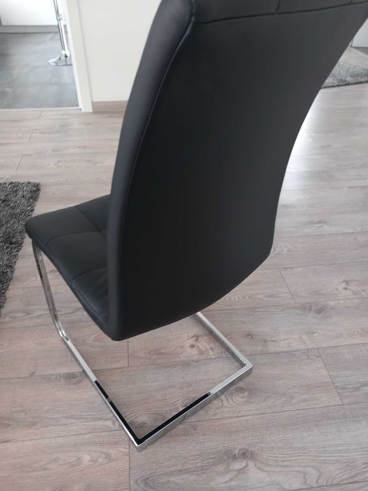 4 cadeiras sala jantar com pés inox 148€