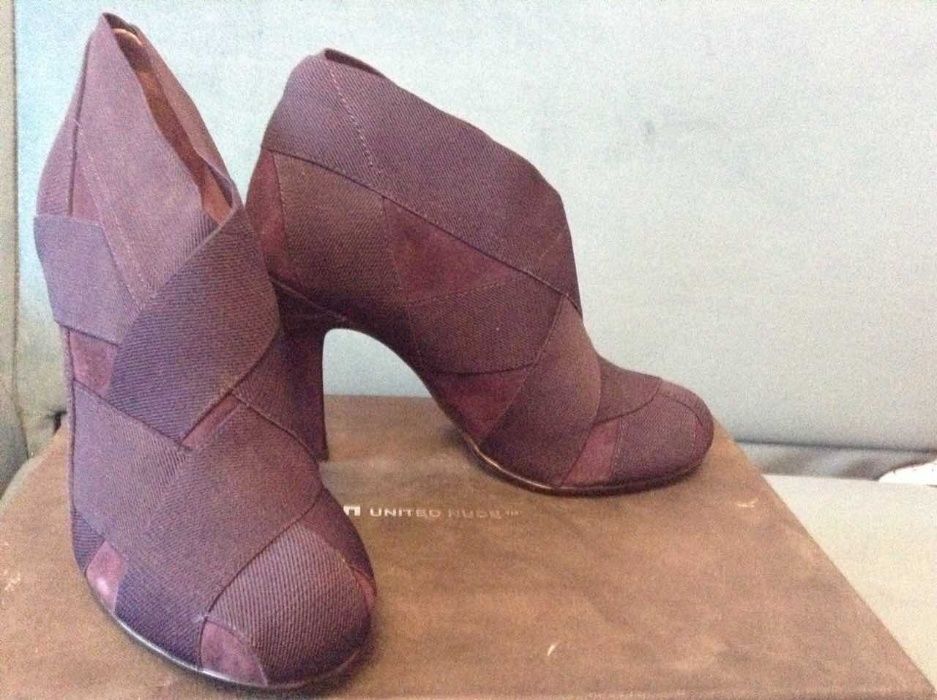 Ботинки-Ботильоны фиолетовые новые