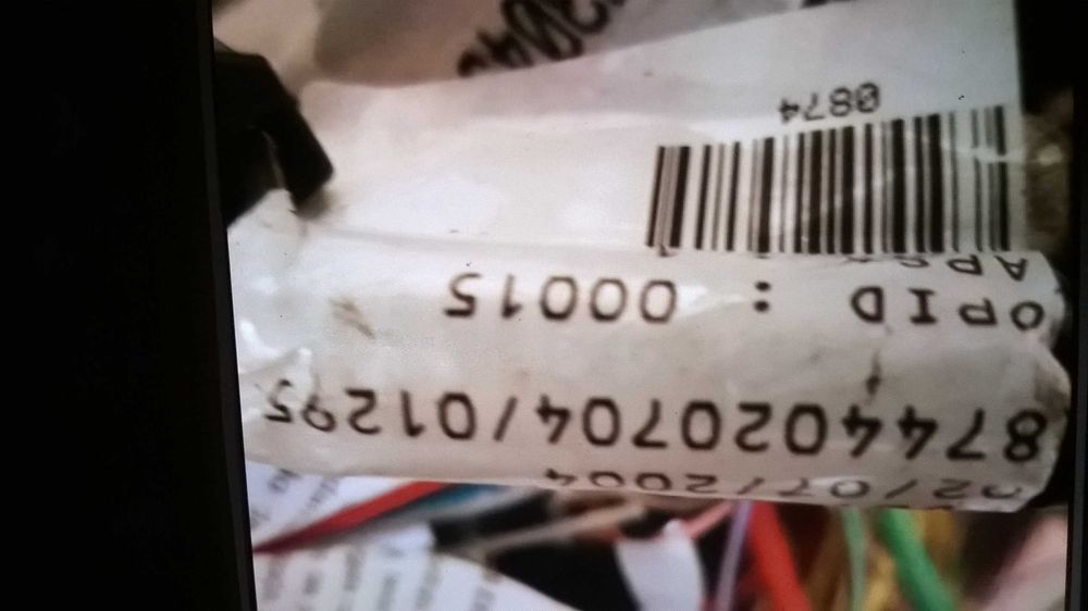 Cablagem elétrica Renault Scenic