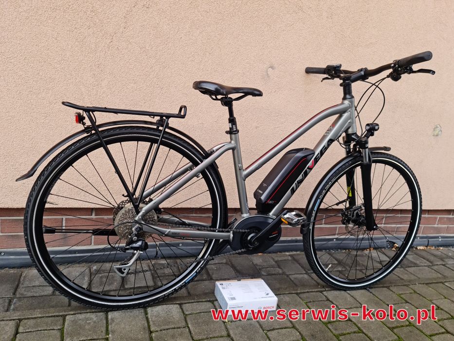 Rower elektryczny damski damka UNIVEGA koła 28 SHIMANO ALIVIO okazja