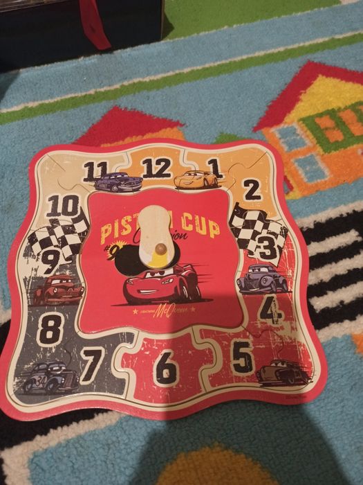Zegar, puzzle Zygzak McQueen