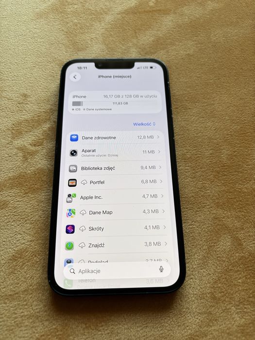 Iphone 13 128Gb  czarny 100% sprawny