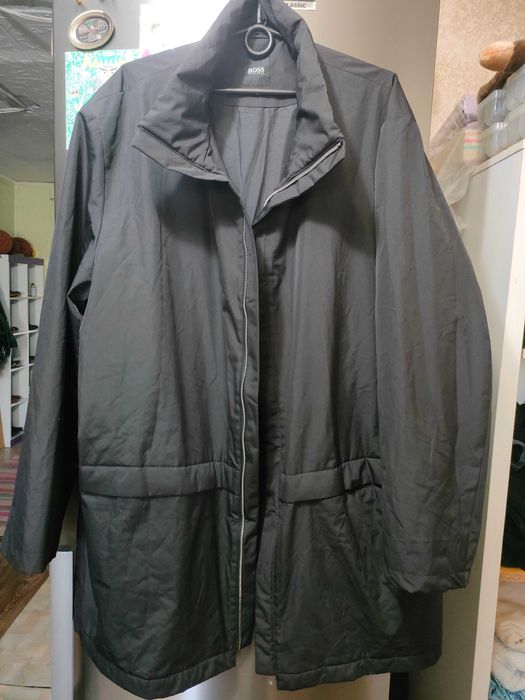 HUGO BOSS Мужская удлиненная формальная черная куртка/54/XXL/Германия