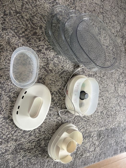 Parowar Tefal – 3 poziomy, pojemnik na ryż, kompletny, stan BDB