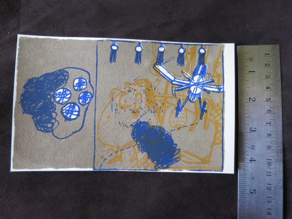 Serigrafia René Bértholo 1964 grupo KWY arte