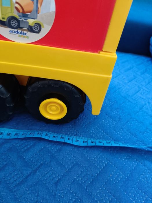 Zestaw duża zabawkowa ciężarówka z naczepą Wader 80 cm