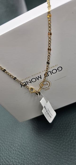 Złoty łańcuszek diamentowany 585 GOLD MONEY