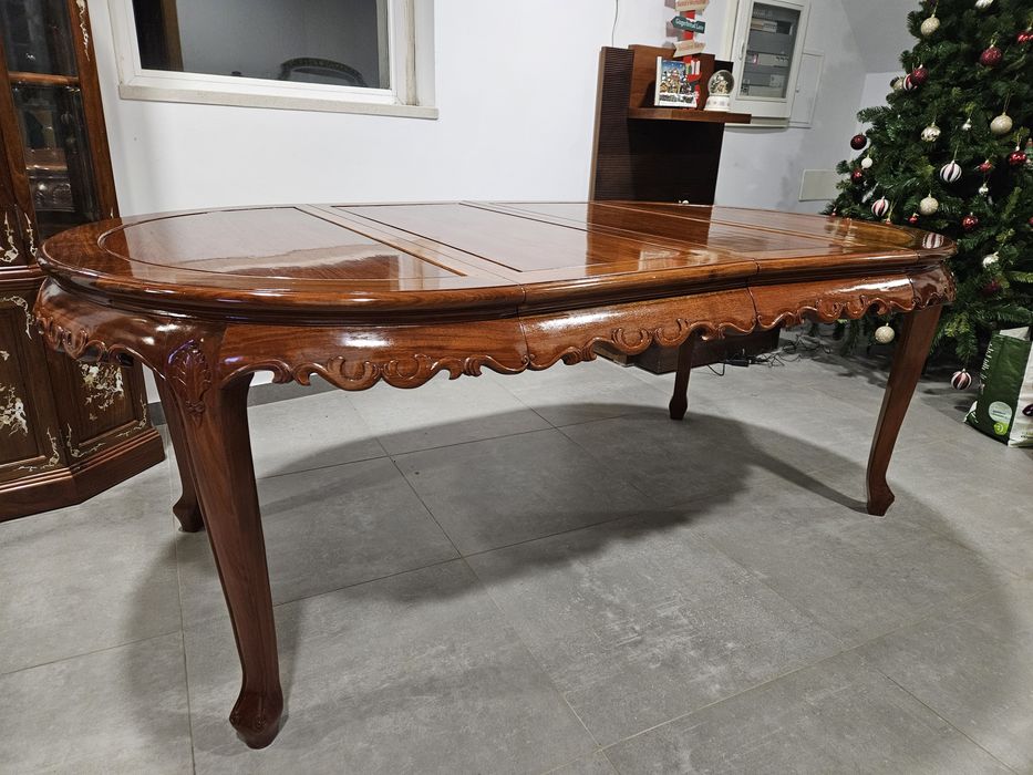 Mesa de jantar Oriental Pau Rosa