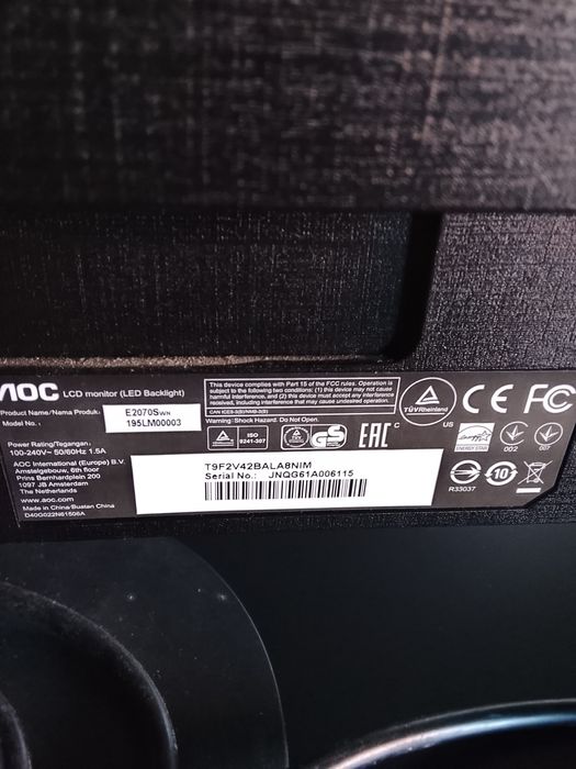 Monitor aoc usado funcionando perfeitamente