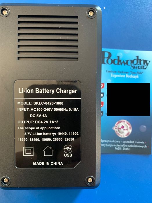 Latarka nurkowa H-17 z akumulatorem i ładowarką 3800 lm