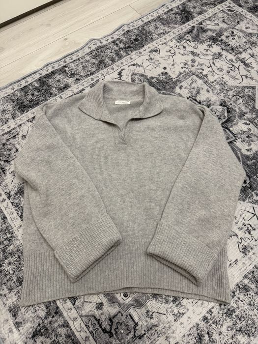 Сірий вовняний светр поло Bunny boutique