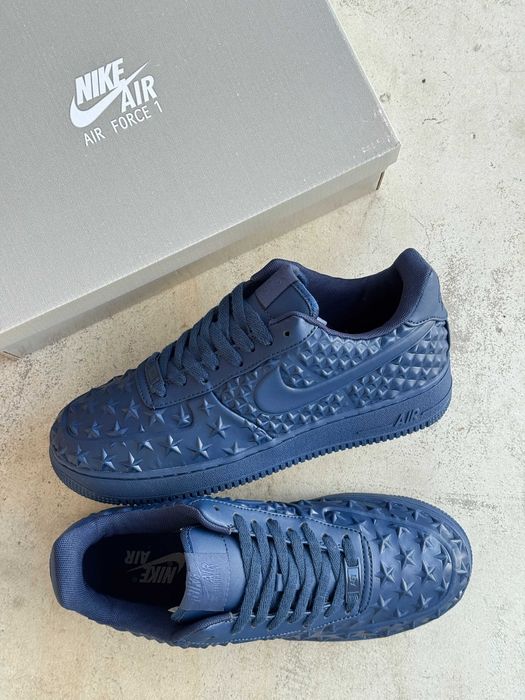 Кросівки Nike Air Force 1 Low Independence Day Blue | кеди Найк Аір Форс 1 Лов Індепенденс Дей синього кольору шкіряні