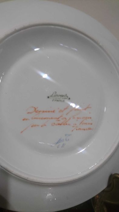 Porcelana Camile Le Tallec - Pote com tampa e Prato /Troco